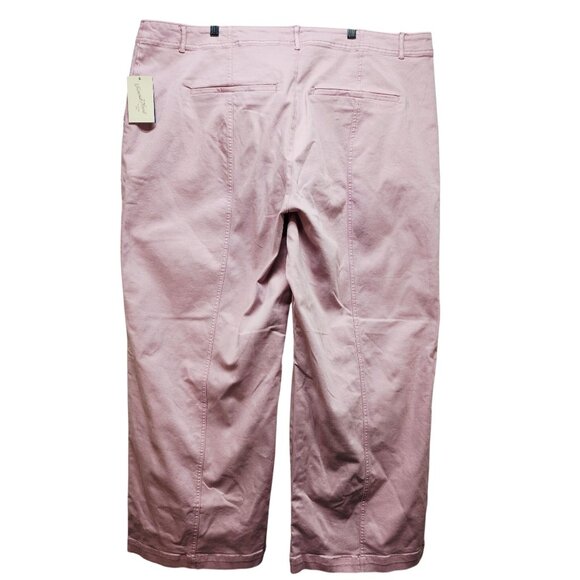 Universal Thread Womens Pink Wide-Leg Mid Rise Pants Size 22 - Picture 2 of 9